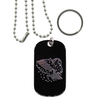 KEY / TAG-SATELLITE AND EARTH DOG & KEY