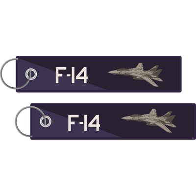 KEY-F-14 PLANE NAVY AND WHITE