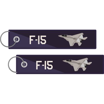 KEY-F-15PLANE NAVY AND WHITE