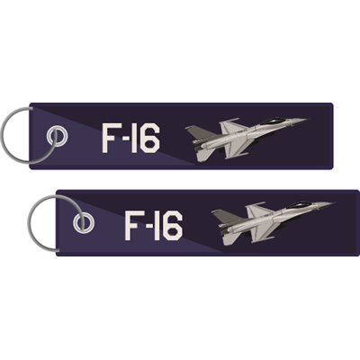 KEY-F-16 PLANE NAVY AND WHITE