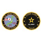 COI / US ARMY CAMP ZAMA W / FLAGS, JAPAN, PAGODA@