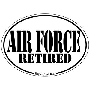 MAGNET-AIR FORCE RETIRED (LETTERS ONLY)@