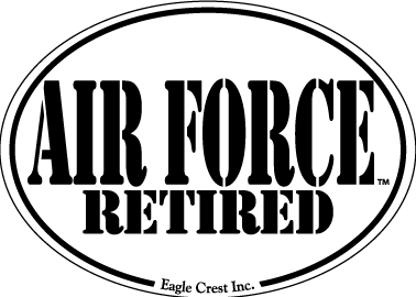 MAGNET-AIR FORCE RETIRED (LETTERS ONLY)