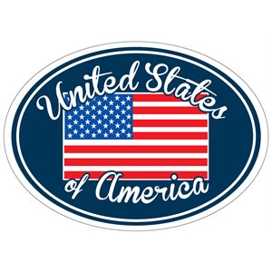 MAGNET-UNITED STATES OF AMERICA W / FLAG