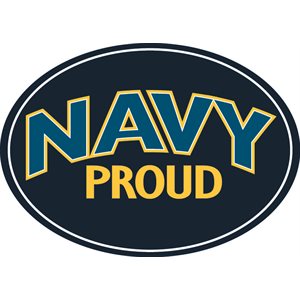 MAGNET-NAVY PROUD (LETTERS ONLY@