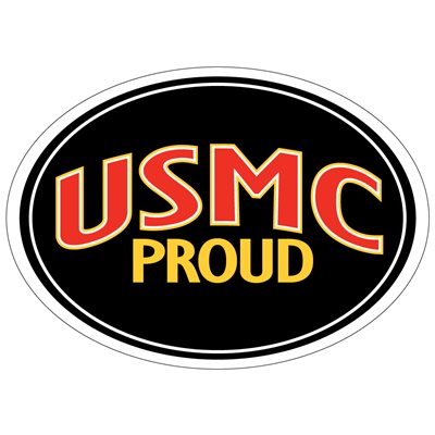 MAGNET-USMC PROUD (LETTERS ONLY) USA MADE 