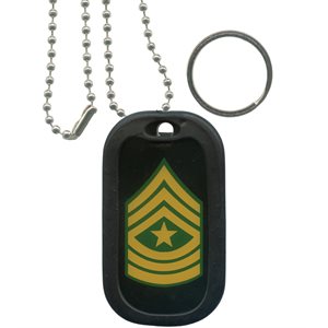 DOG TAG-ARMY SERGEANT MAJOR# [DX9]