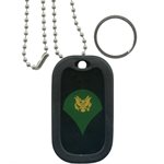 DOG TAG-ARMY SPECIALIST E-4 @ # [DX9]