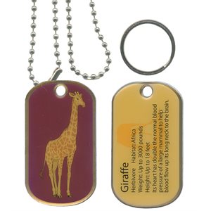 DOG TAG-GIRAFFE (SMITHSONIAN)(DXX14)