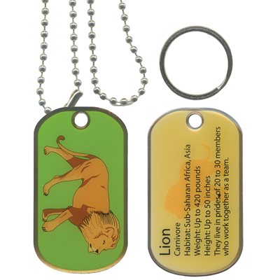 DOG TAG-LION (SMITHSONIAN)[DXX14]