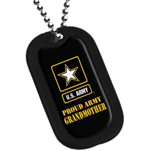 DOG TAG-PROUD ARMY GRANDMOTHER (DX19)@