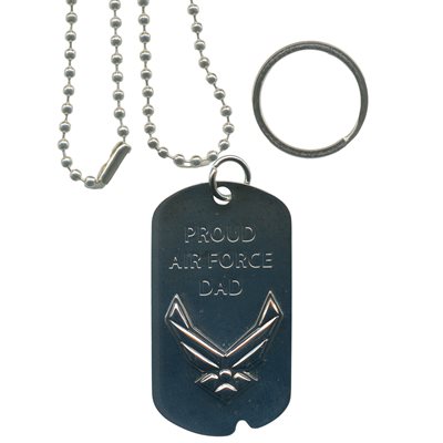 DOG TAG-PROUD AIR FORCE DAD (DX18)
