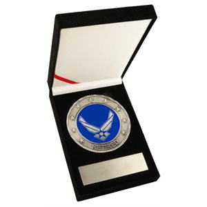 COIN-AIR FORCE RETIRED 3.5" MEDALLION[DX14]
