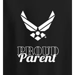 T / PROUD PARENT AIR FORCE HAP (WHT)
