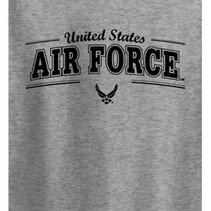 T / US AIR FORCE W / LOGO ON BOTTOM (BLACK)