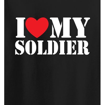 T / I LOVE MY SOLDIER (WHT)