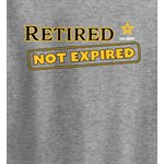 T / RETIRED NOT EXPIRED ARMY (BLK) 