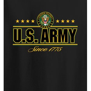 T / US ARMY SINCE 1775 COLLEGIATE LOGO (STRAIGHT)