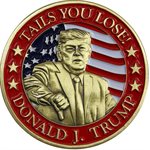 COIN-DONALD TRUMP HEADS I WIN TAILS YOU LOSE [JS][LX]