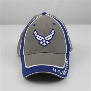 CAP-US AIR FORCE MULTICOLOR 3D GRY / RYL 4LOC (LX)
