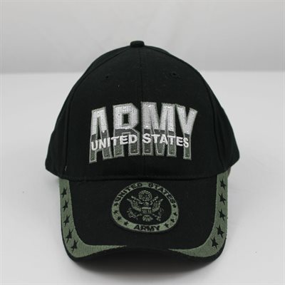 CAP-U.S. ARMY 5 STAR (BLK)[LX]
