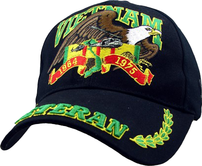 CAP-VIETNAM VETERAN W / EAGLE(BLK) 
