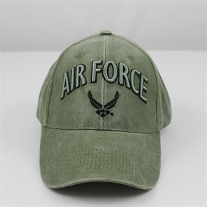 CAP-AIR FORCE W / LOGO 3-D TEXT OD ! @