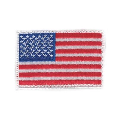 PAT-AMERICAN FLAG W / H&L WHT(2X3):[LX]