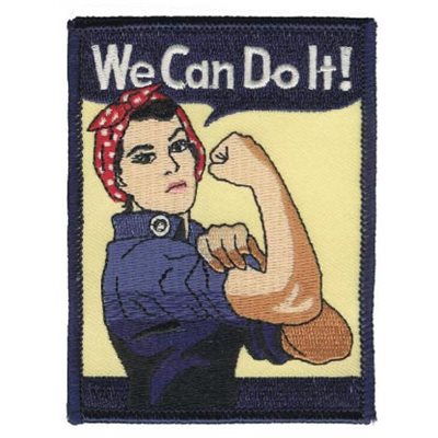 PAT-WE CAN DO IT(WWII LADY)4" (FLDK)