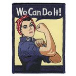 PAT-WE CAN DO IT(WWII LADY)4" (FLDK)