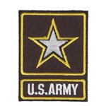 PAT-U.S. ARMY W / STAR & OUTLINE (2.75") (LX)@