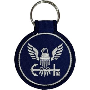 KEY / NAVY CIRCLE KEYCHAIN @