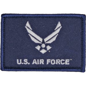 PAT- U.S. AIR FORCE / 2PIECE (H&L) (NVY TWILL)2X3.375 @
