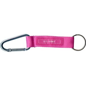 KEYCHAIN-US ARMY W / CARABINER (PNK)[DX19]