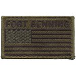 PAT- FT BENNING W / FLAG ODGRN H&L[DX19]
