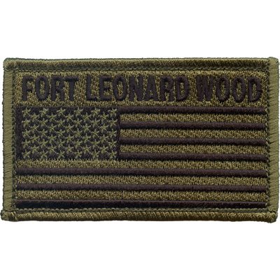 PAT-FT LEONARDWOOD W / FLAG ODGRN H&L[DX19]