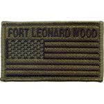 PAT-FT LEONARDWOOD W / FLAG ODGRN H&L[DX19]