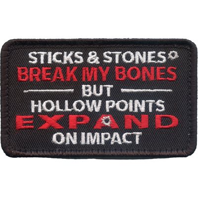 PAT-STICKS AND STONES BUT HOLLOW POINTS