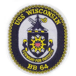 PAT-USS WISCONSIN (BB-64) 5"
