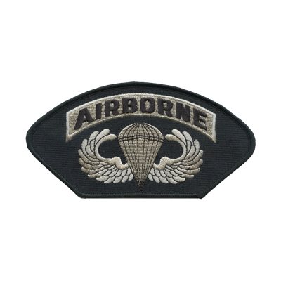 W / AIRBORNE W / JUMP WINGS(BLK) @