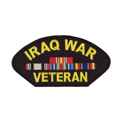 W / IRAQ WAR VET W / 4 RIBBONS (LX)