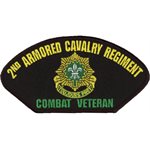 W / 2ND ARMORED CAVALRY REG COMBAT VET(BLK)